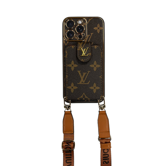 Coque louis vuitton avec porte carte à bandoulière