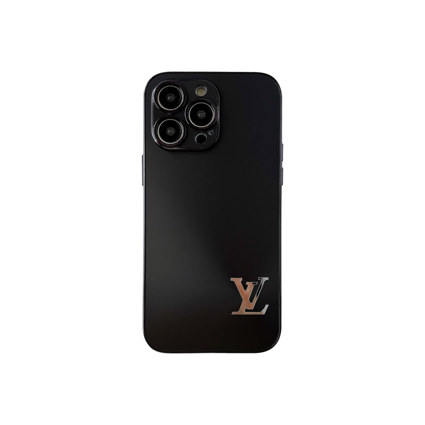 Louis Vuitton black protective phone case with luxury designer style