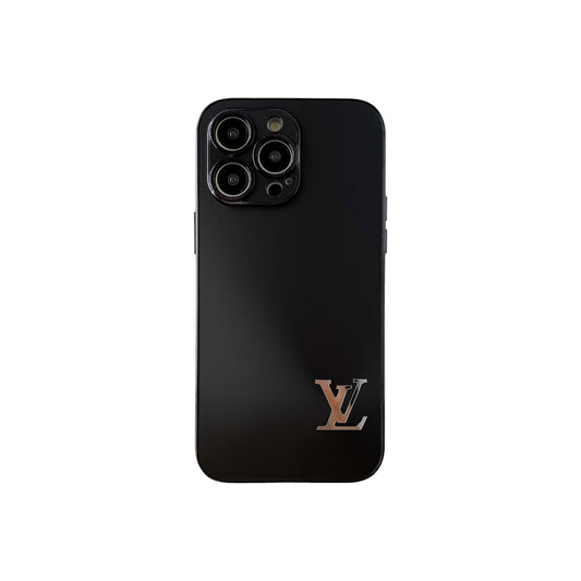 Louis Vuitton black protective phone case with luxury designer style