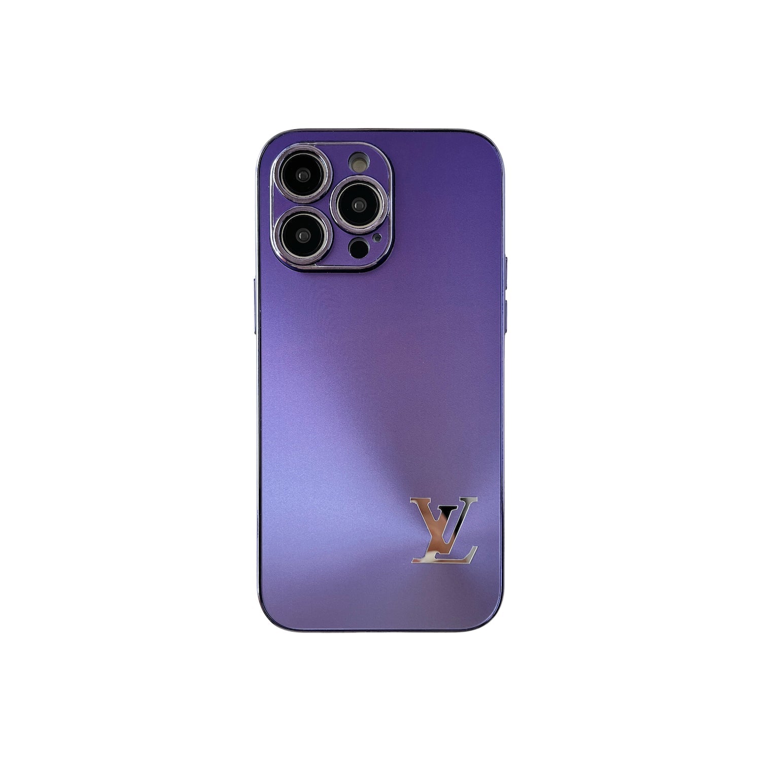Louis Vuitton purple protective phone case with luxury designer style