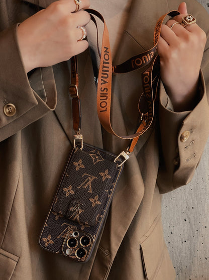 Coque louis vuitton avec porte carte à bandoulière